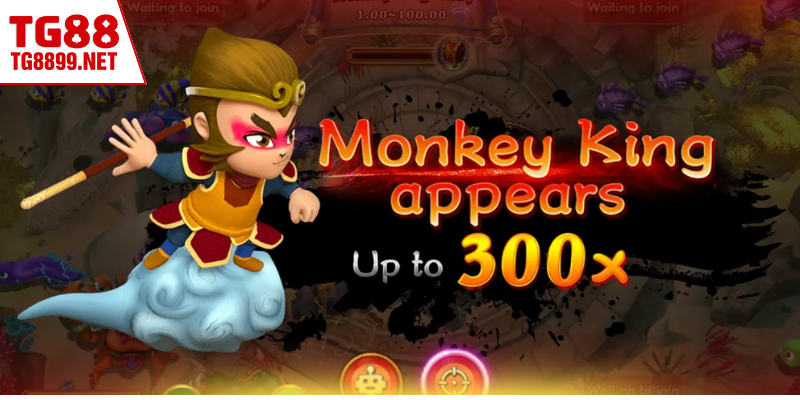 Giao diện tổng quan Monkey King Fishing với bố cục rõ ràng